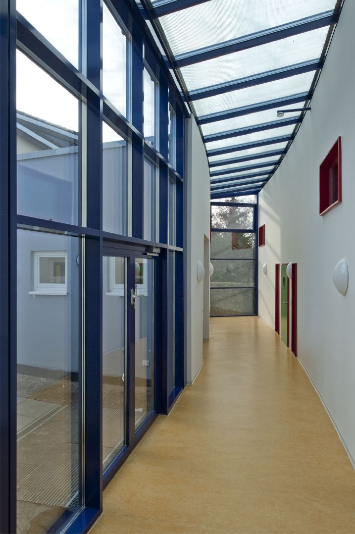 Überkopfverglasung von schräg unten