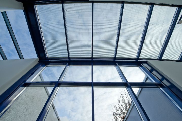 Überkopfverglasung von unten